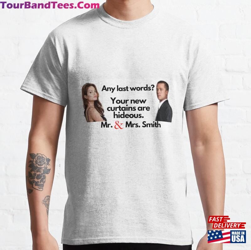 Mr And Mrs Smith Quote Classic T-Shirt 29Uf187407 – Utopia Fashion