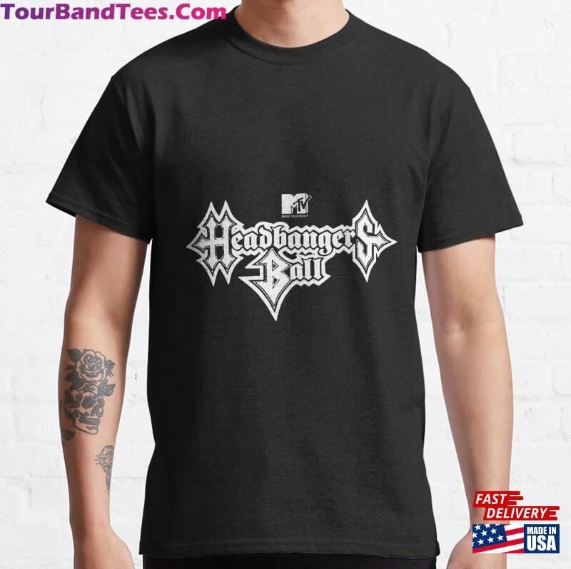 Mtv Headbangers Ball Metal Text Classic T-Shirt Hoodie Sweatshirt 29Uf166859 – Utopia Fashion