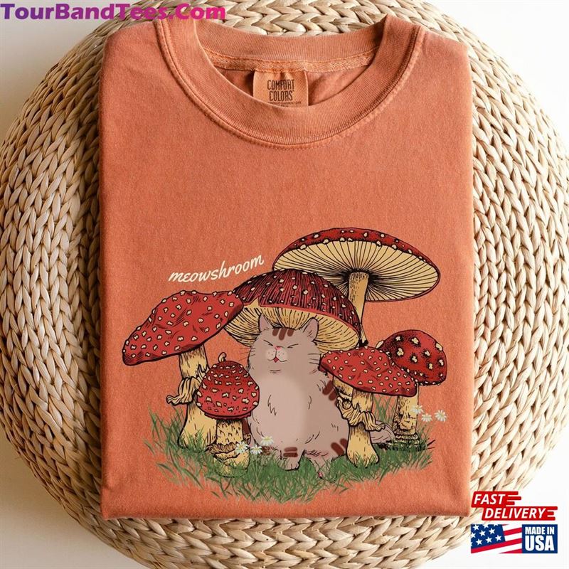 Mushroom Cat Shirt Goblincore Gift For Lovers Sweatshirt T-Shirt 29Uf181864 – Utopia Fashion