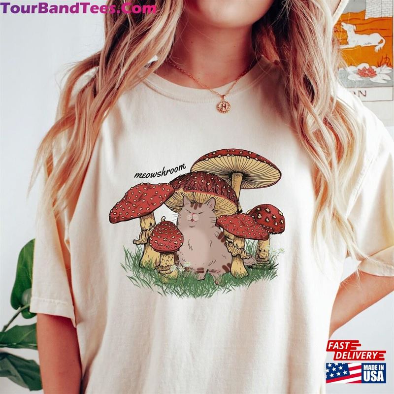 Mushroom Cat Shirt Goblincore Gift For Lovers Sweatshirt T-Shirt 29Uf181864 – Utopia Fashion