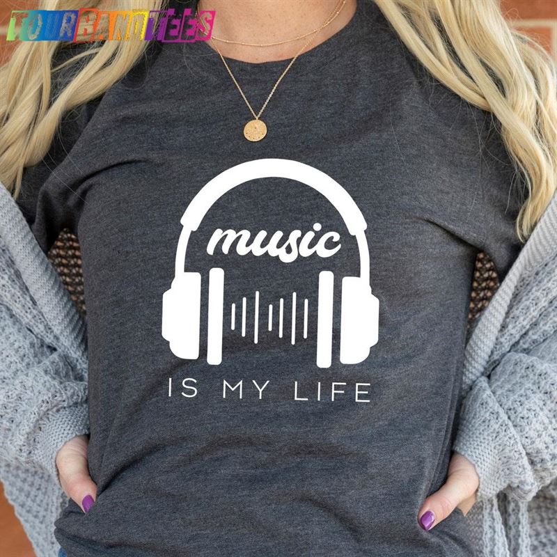 Music Is My Life Tees T-Shirts Headphone Shirts T-Shirt Hoodie 29Uf175250 – Utopia Fashion