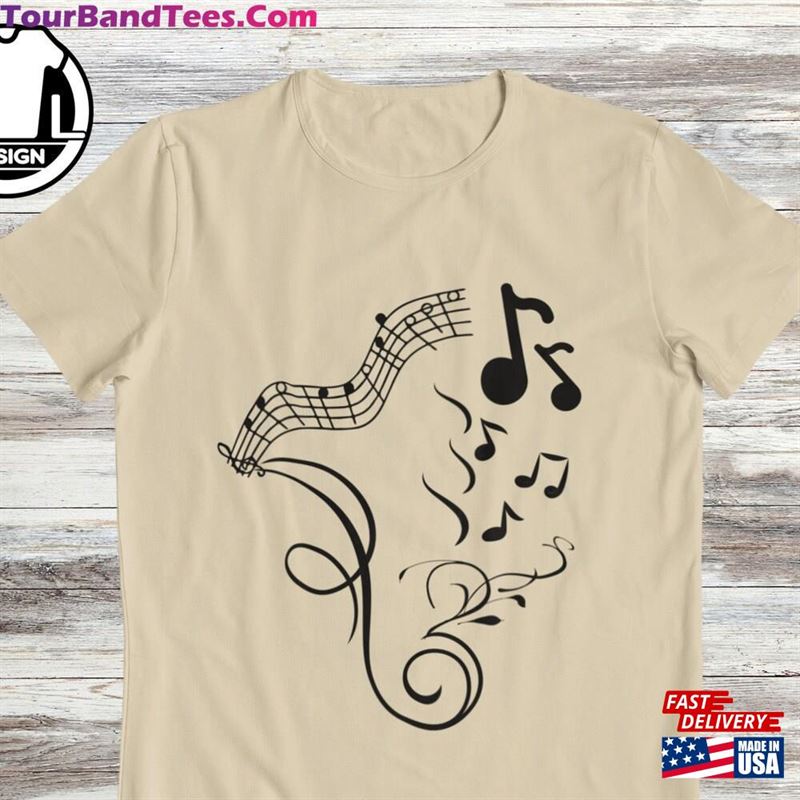 Music Note Design Shirt Musician T-Shirt With Classic Sweatshirt 29Uf182034 – Utopia Fashion