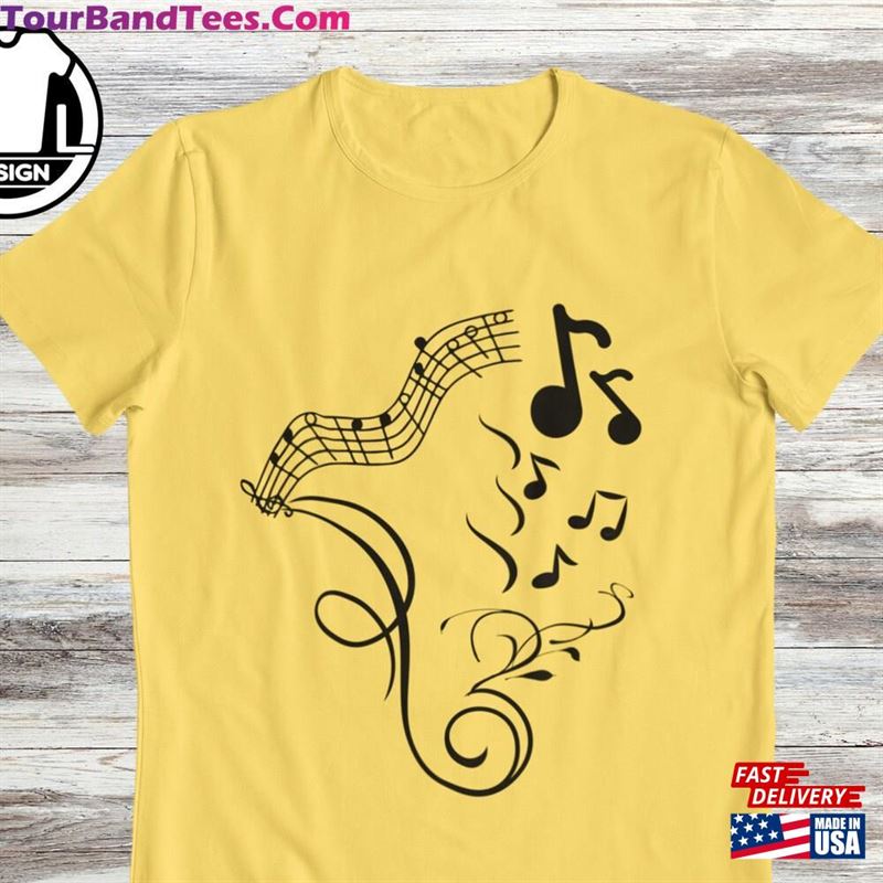 Music Note Design Shirt Musician T-Shirt With Classic Sweatshirt 29Uf182034 – Utopia Fashion