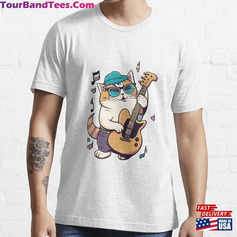 Musical Cat Miaw Essential T-Shirt Unisex 29Uf166819 – Utopia Fashion