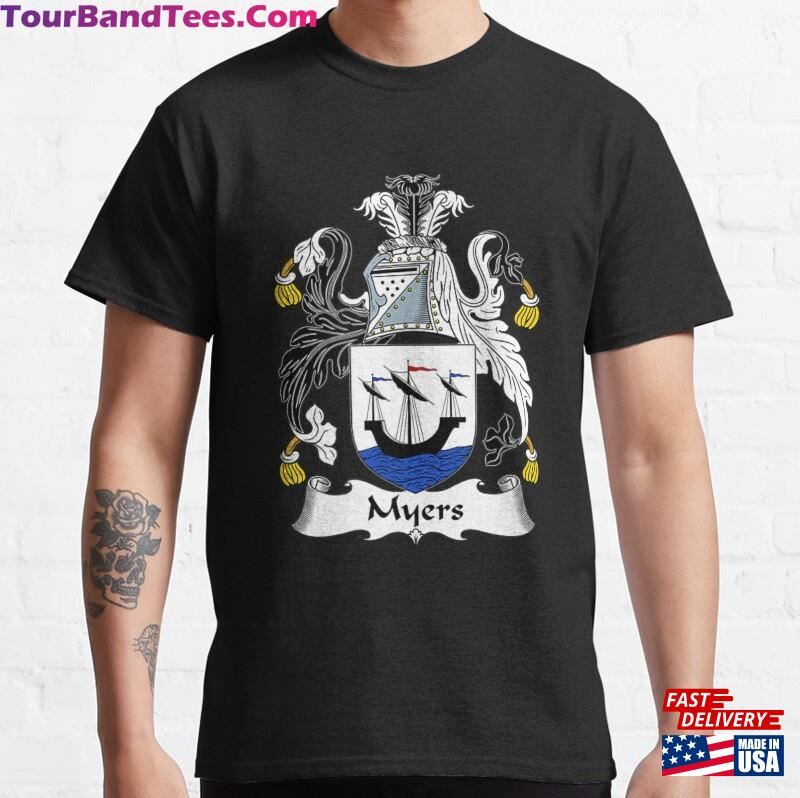 Myers Coat Of Arms Family Cres Classic T-Shirt Unisex 29Uf166879 – Utopia Fashion