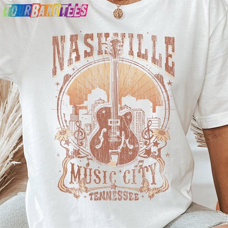 Nashville Music City Tennessee Guitar T-Shirt Classic Hoodie 29Uf180102 – Utopia Fashion