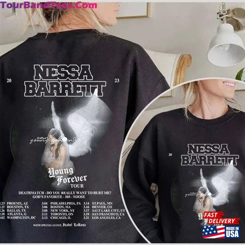 Nessa Barrett Young Forever Tour Shirt Tracklist 2Sides Tshirt Classic Sweatshirt 29Uf187608 – Utopia Fashion