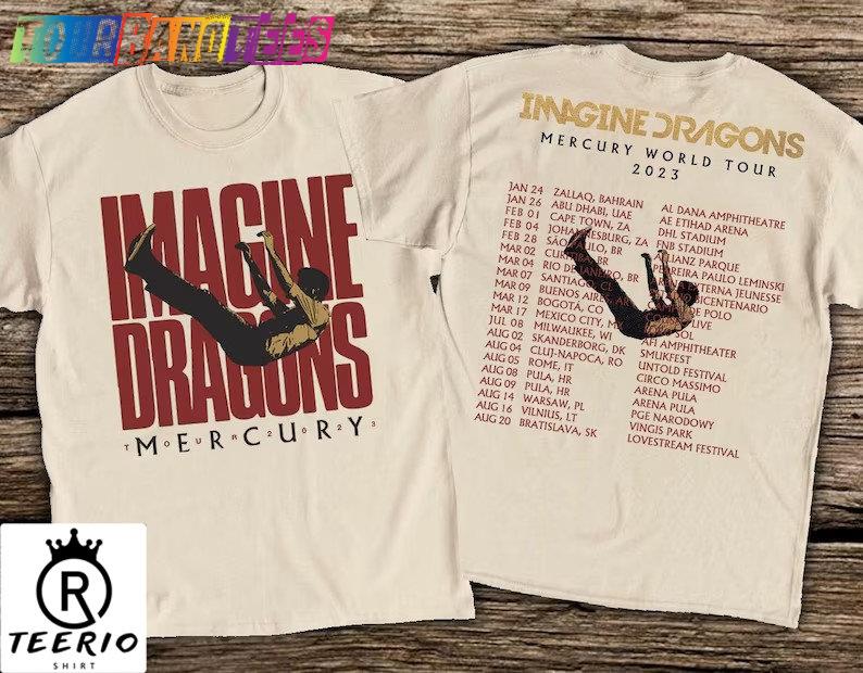 New Imagine Dragon Mercury World Tour T-Shirt Shirt Classic 29Uf166917 – Utopia Fashion