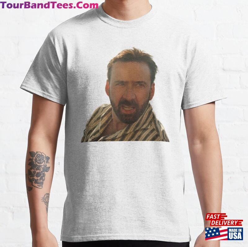 Nicolas Cage Meme Classic T-Shirt Unisex 29Uf166547 – Utopia Fashion