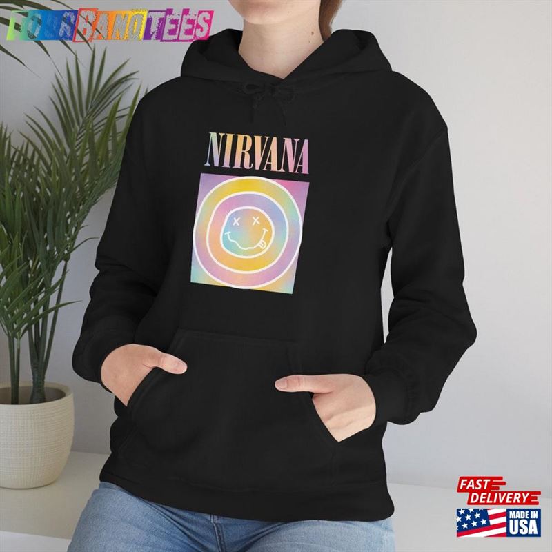 Nlrvana Smiley Face Hoodie Smile Tee Shirt Sweatshirt Classic 29Uf169845 – Utopia Fashion