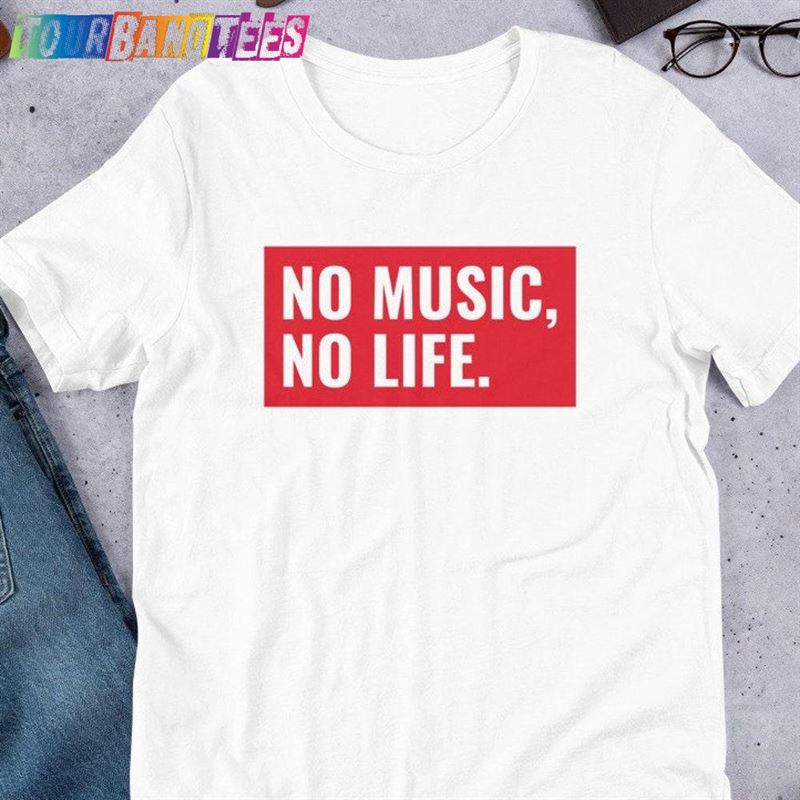 No Music Life Unisex T Shirt Hoodie 29Uf177853 – Utopia Fashion