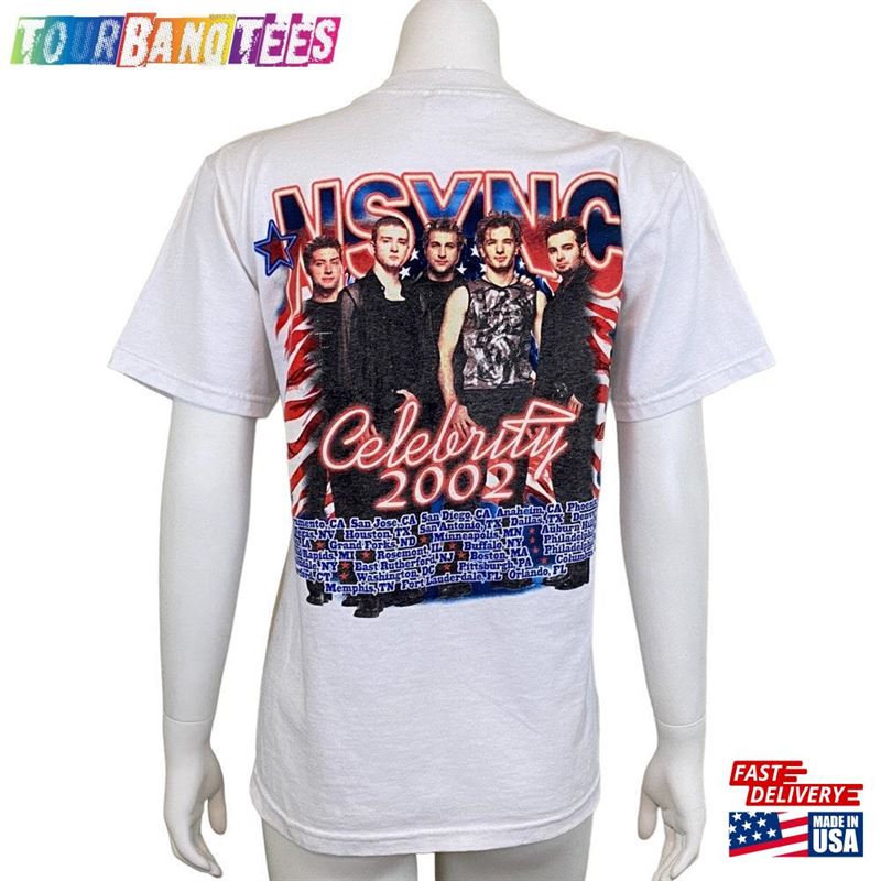 Nsync Celebrity Tour T-Shirt Adult S White Short Sleeve Classic 29Uf171408 – Utopia Fashion