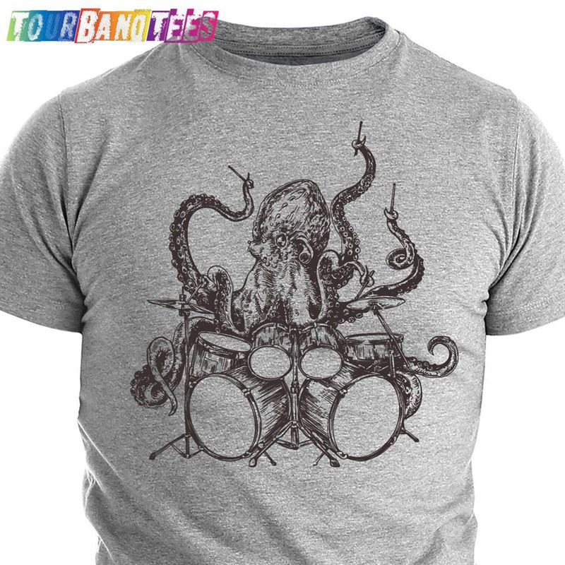 Octopus T-Shirt Gift Playing Drums Shirt Men’S Funny Sweatshirt 29Uf175599 – Utopia Fashion