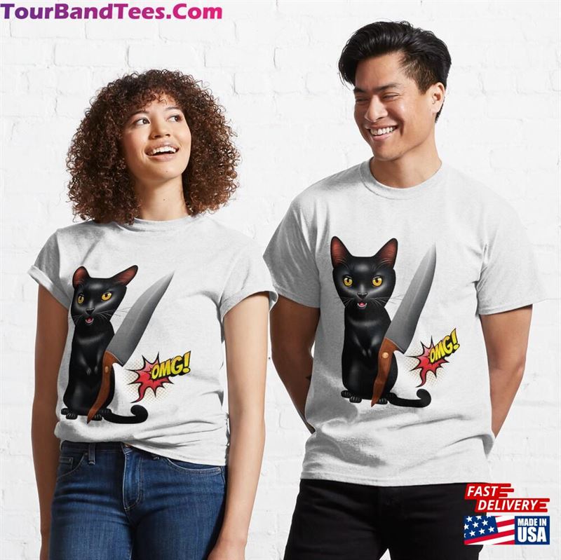 Omg Funny Cat Design Classic T-Shirt Hoodie Sweatshirt 29Uf177854 – Utopia Fashion