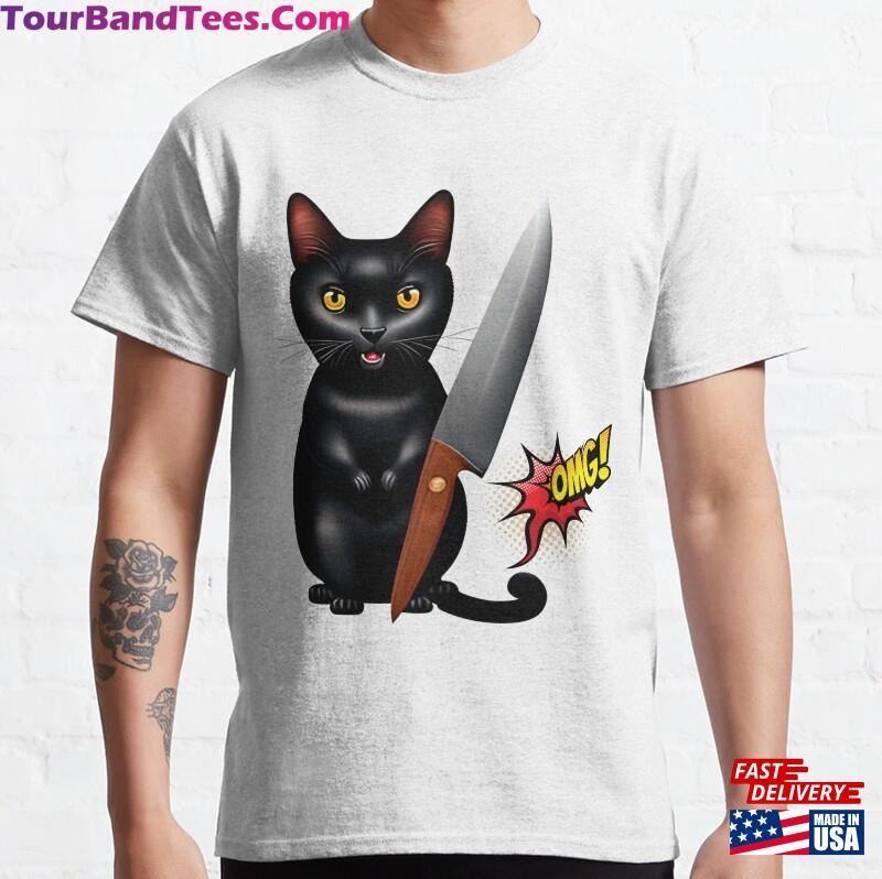 Omg Funny Cat Design Classic T-Shirt Hoodie Sweatshirt 29Uf177854 – Utopia Fashion