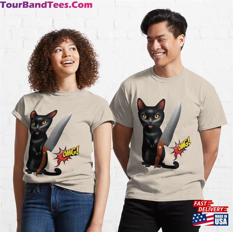 Omg Funny Cat Design Classic T-Shirt Sweatshirt 29Uf177891 – Utopia Fashion