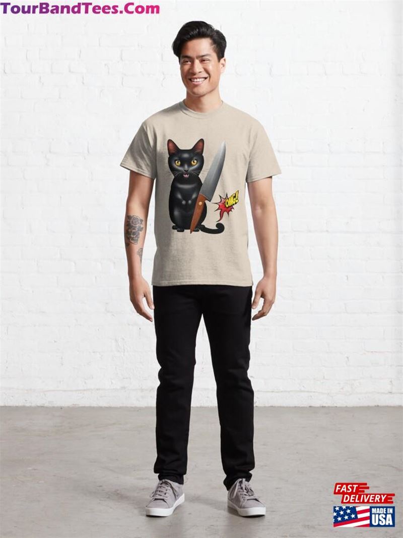 Omg Funny Cat Design Classic T-Shirt Sweatshirt 29Uf177891 – Utopia Fashion