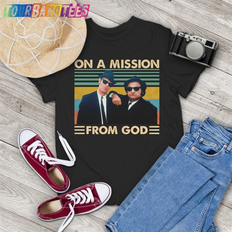 On A Mission From God Vintage 80S Comedy Movie T-Shirt The Blues Brothers Shirt Quote Unisex 29Uf175167 – Utopia Fashion