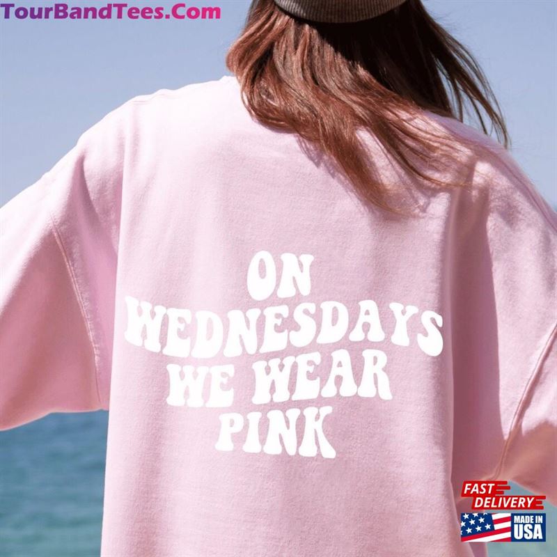 On Wednesdays We Wear Pink Shirt Aesthetic Retro Unisex Hoodie 29Uf166256 – Utopia Fashion