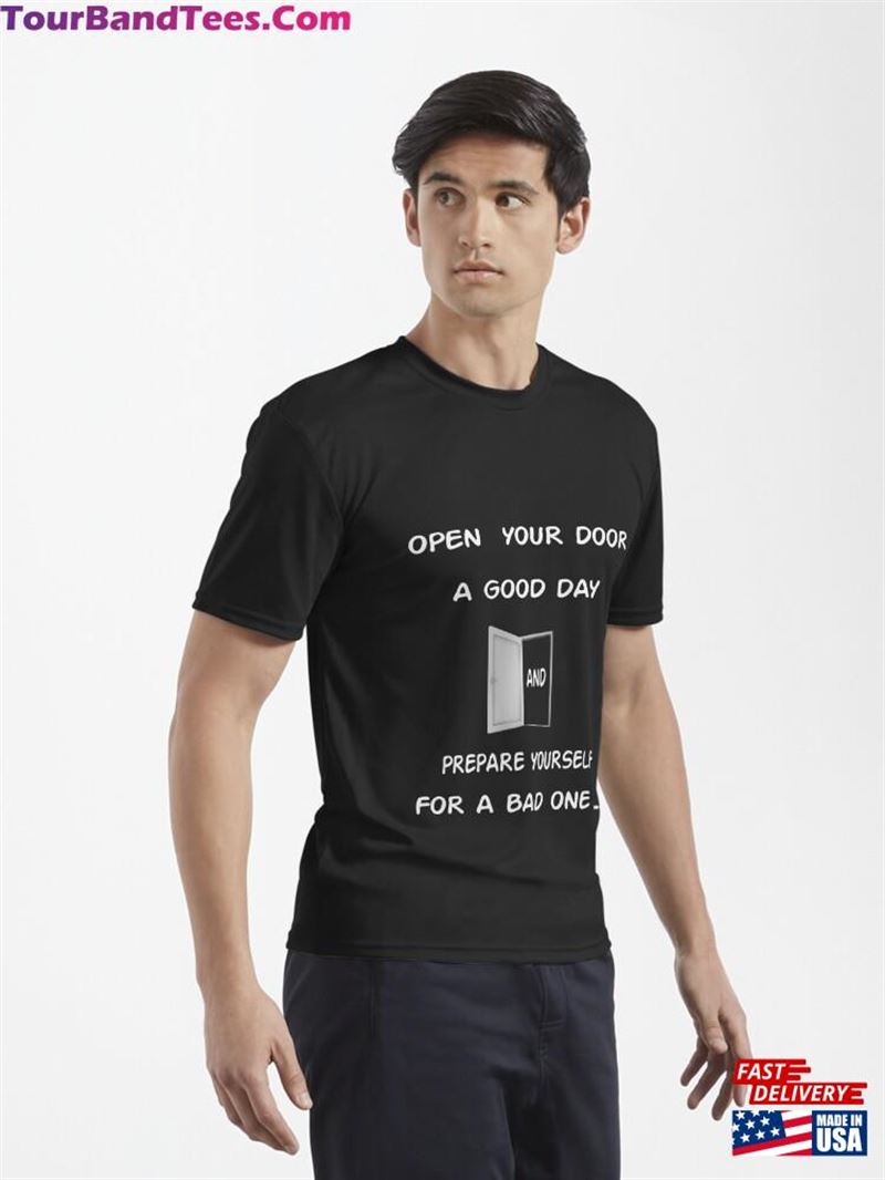 Open Your Door A Good Day Quotes Tri Blend T-Shirt Active Classic 29Uf182080 – Utopia Fashion