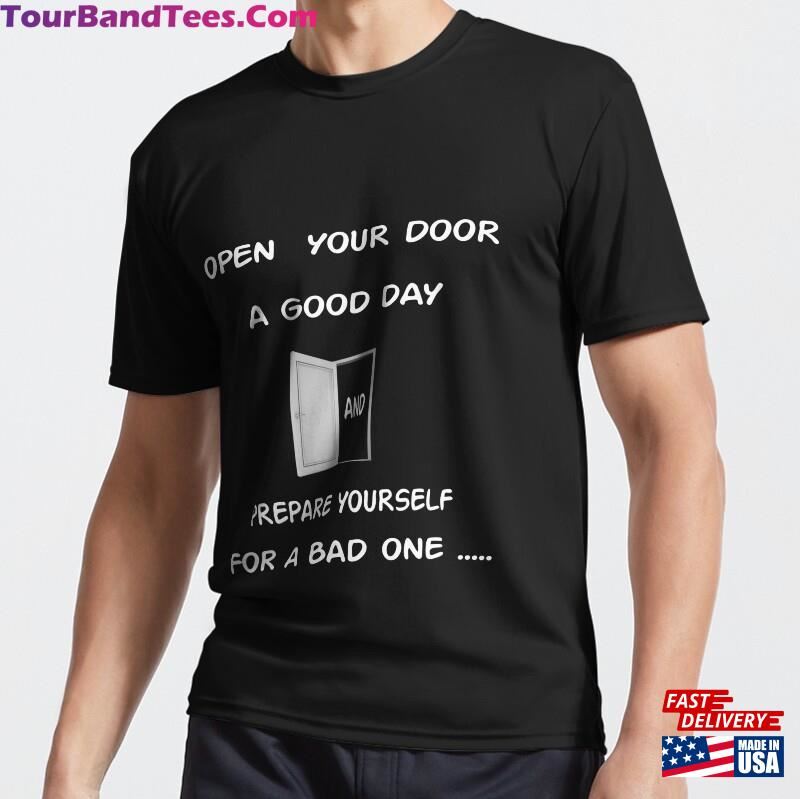 Open Your Door A Good Day Quotes Tri Blend T-Shirt Active Classic 29Uf182080 – Utopia Fashion