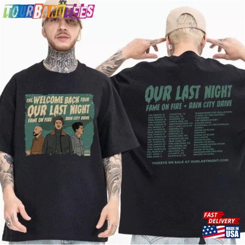 Our Last Night Band T-Shirt The Welcome Back Tour Shirt Merch Sweatshirt 29Uf171859 – Utopia Fashion