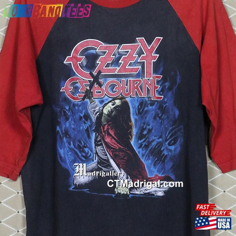 Ozzy T Shirt Vintage Rare Osbourne Tee Black Sabbath Alice Cooper Kiss Motorhead Motley Crue Ac Classic T-Shirt 29Uf173264 – Utopia Fashion