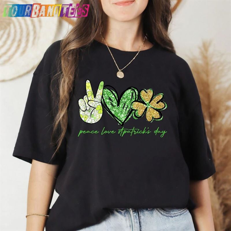 Peace Love St Patrick’S Day Shamrock Shirt Patty Classic Hoodie 29Uf175706 – Utopia Fashion