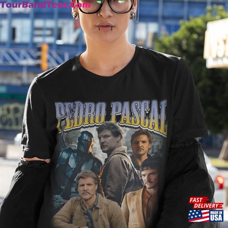 Pedro Pascal Homage T-Shirt Tee Top Movie Icon Retro 90’S Actor Gift Unisex Mens Womens Classic 29Uf187263 – Utopia Fashion