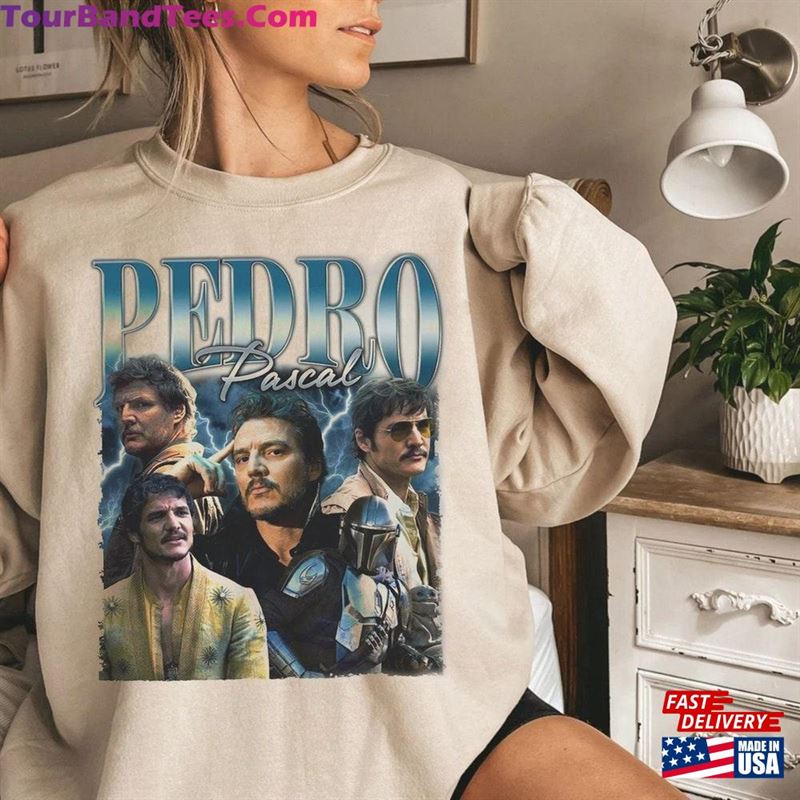 Pedro Pascal T-Shirt 90S Inspired Vintage Shirt Bootleg Actor Fan Gift Sweatshirt Classic 29Uf172046 – Utopia Fashion