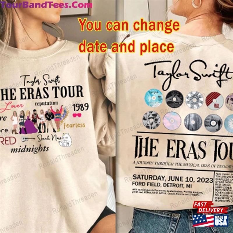 Personalisable The Eras Tour Date And Place Shirt Sweatshirt Side Taylor Unisex Classic 29Uf187094 – Utopia Fashion