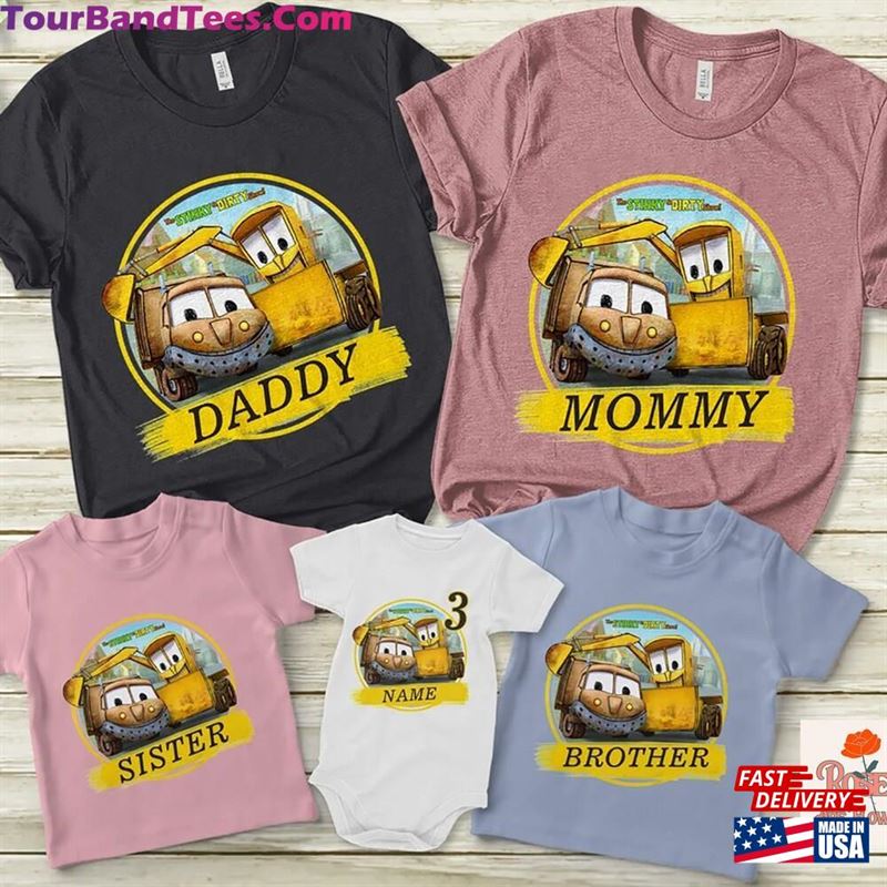 Personalized The Stinky And Dirty Family Birthday Matching T-Shirts Custom Tee Youth Sweatshirt Unisex 29Uf166102 – Utopia Fashion