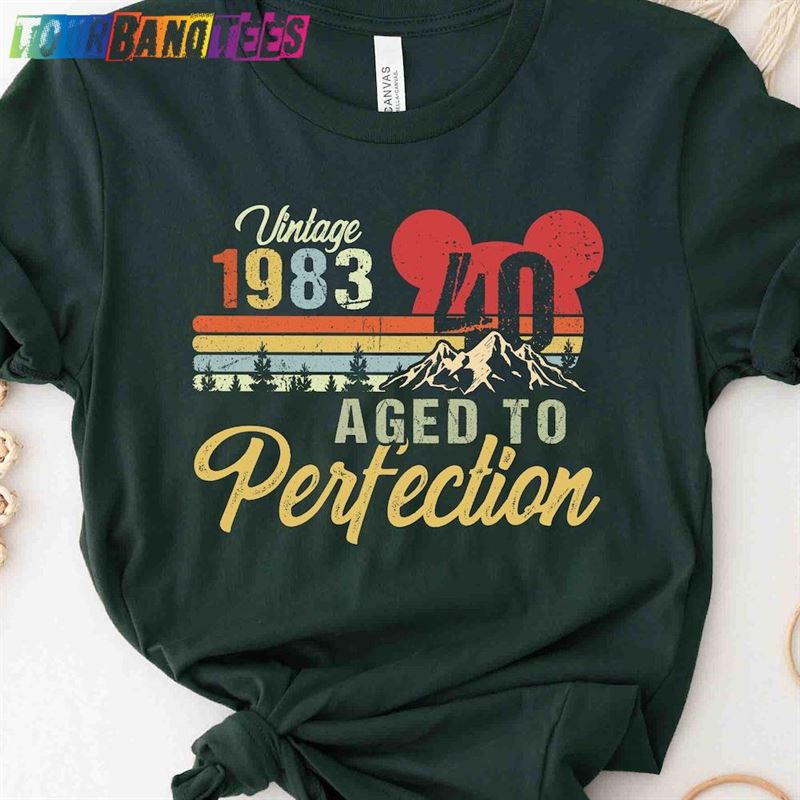 Personalized Vintage Aged To Perfection Disney Shirt Gift For Mickey Lover Years Old T-Shirt Hoodie 29Uf175838 – Utopia Fashion