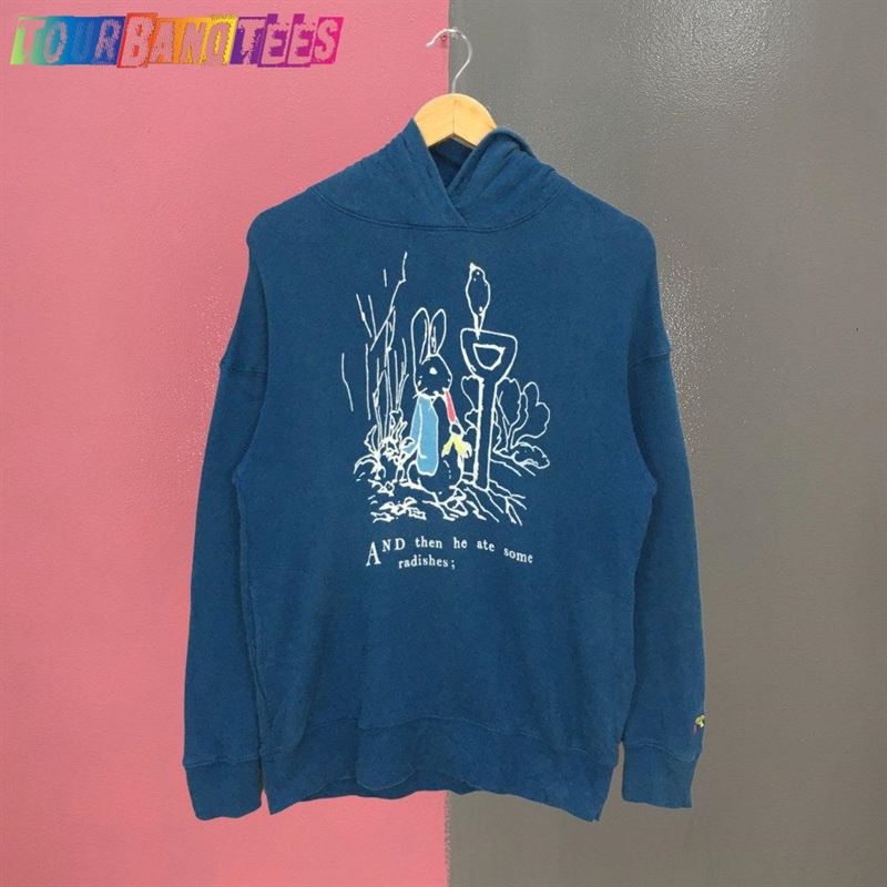 Peter Rabbit Blue Hoodie Cartoon Graphic Sweatshirt Pullover Unisex 29Uf174893 – Utopia Fashion