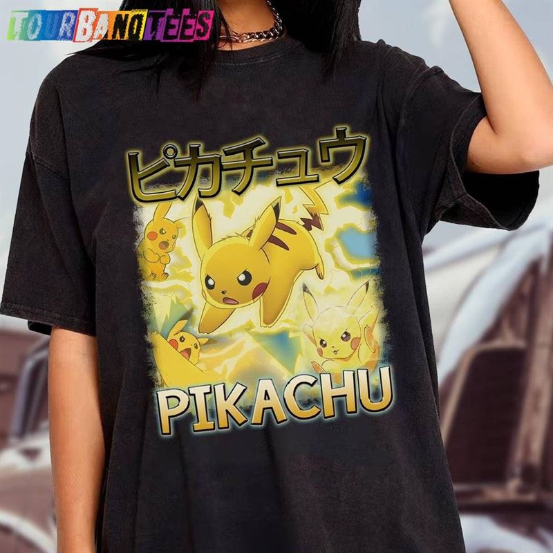 Pikachu Vintage T-Shirt Japanese Anime Shirt Graphic Tees Classic 29Uf176614 – Utopia Fashion