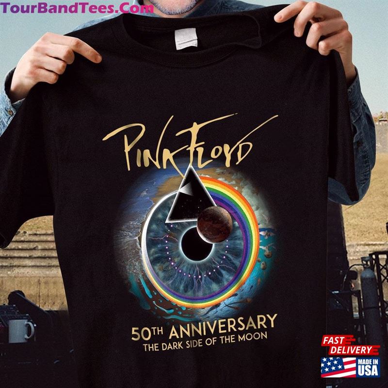 Pink Floyd Band Tee Dark Side Of The Moon Retro Graphic Classic Unisex 29Uf169526 – Utopia Fashion