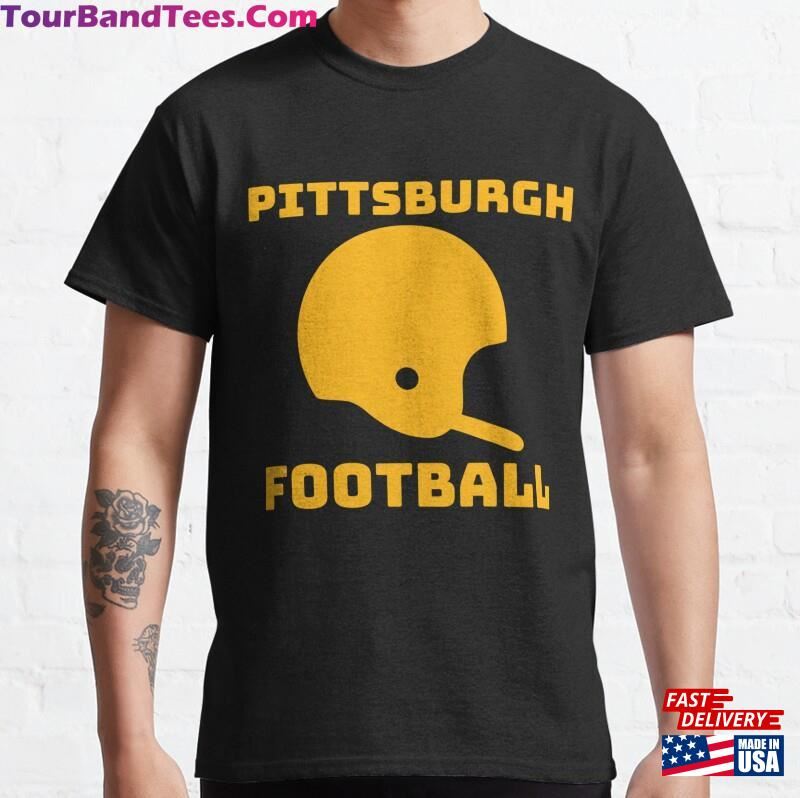 Pittsburgh Football Retro Helmet Vintage Black Shirt Unisex Hoodie 29Uf166354 – Utopia Fashion