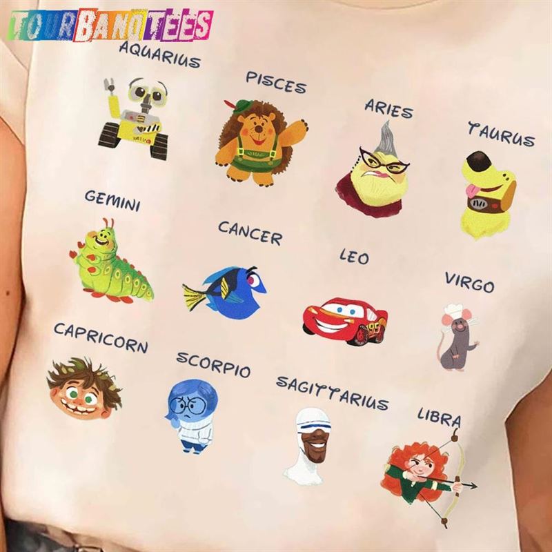 Pixar Movie Icons Shirt Disney Vacation Tee Zodiac Classic Sweatshirt 29Uf178274 – Utopia Fashion