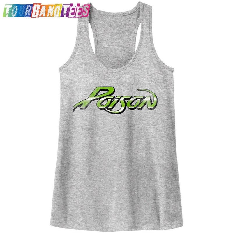 Poison Women’S Tank Top Vintage Logo Grey Graphic Tee Heavy Metal Band Concert Tour Merch Rock Sleeveless Tops Cool Gift For Her Sweatshirt Hoodie 29Uf166953 – Utopia Fashion