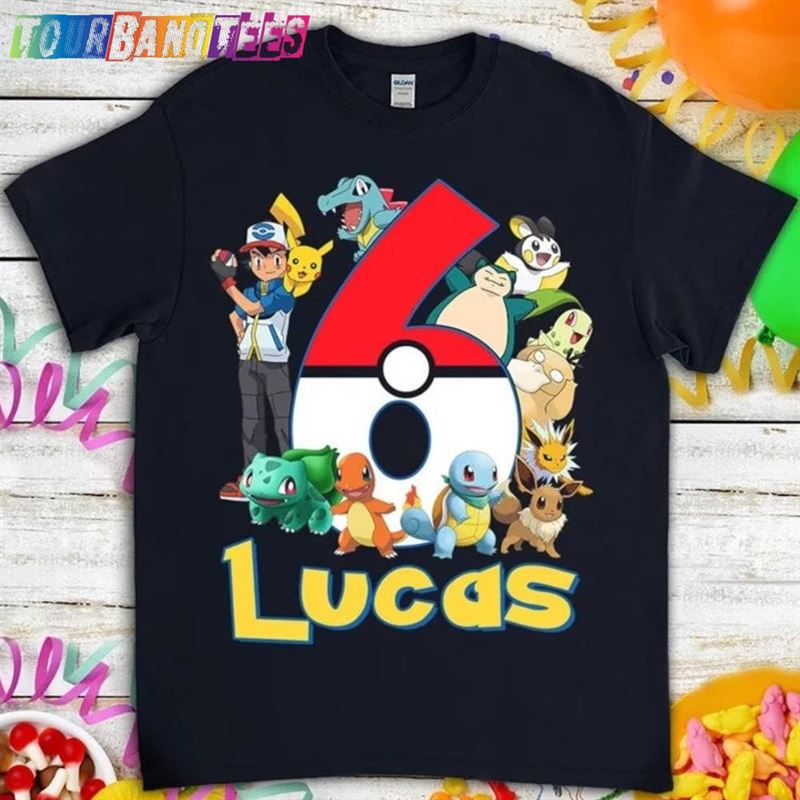 Pokemon Birthday Shirt Funny Pikachu Game Cartoon Kids Toddler Adult T-Shirt Long Sweatshirt Classic 29Uf177092 – Utopia Fashion