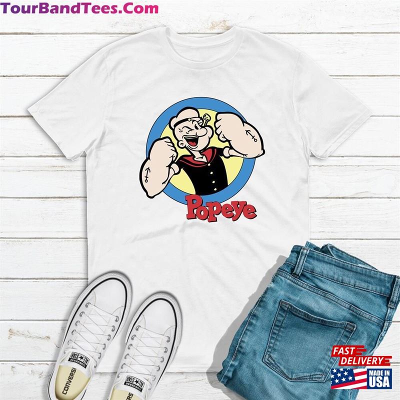 Popeye Fun Cool Vintage Style Sailor Distressed Graphic Retro Tv Show T-Shirt Sweatshirt Classic 29Uf167289 – Utopia Fashion