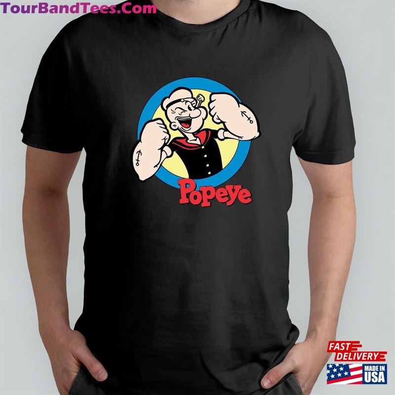 Popeye Fun Cool Vintage Style Sailor Distressed Graphic Retro Tv Show T-Shirt Sweatshirt Classic 29Uf167289 – Utopia Fashion