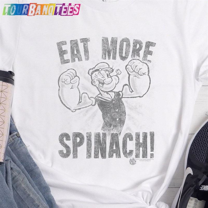 Popeye Shirt Eat More Spinach Fun Cool Vintage Style Unisex Sweatshirt 29Uf177868 – Utopia Fashion