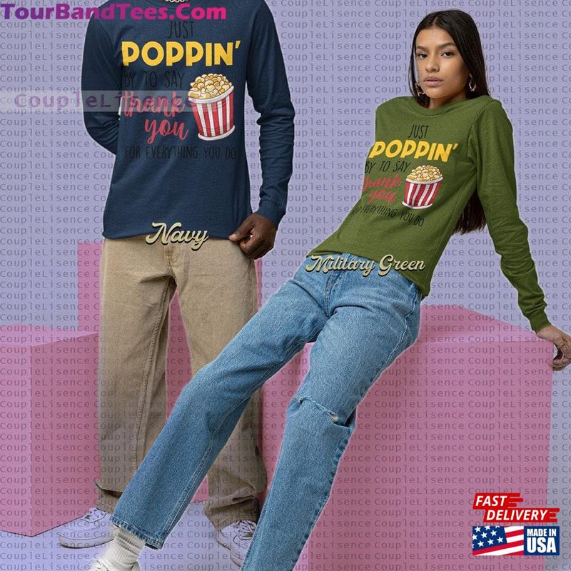 Poppin Just To Say Thank You Popcorn Lovers Gift Shirt Film Fans Tee T-Shirt Classic 29Uf186698 – Utopia Fashion