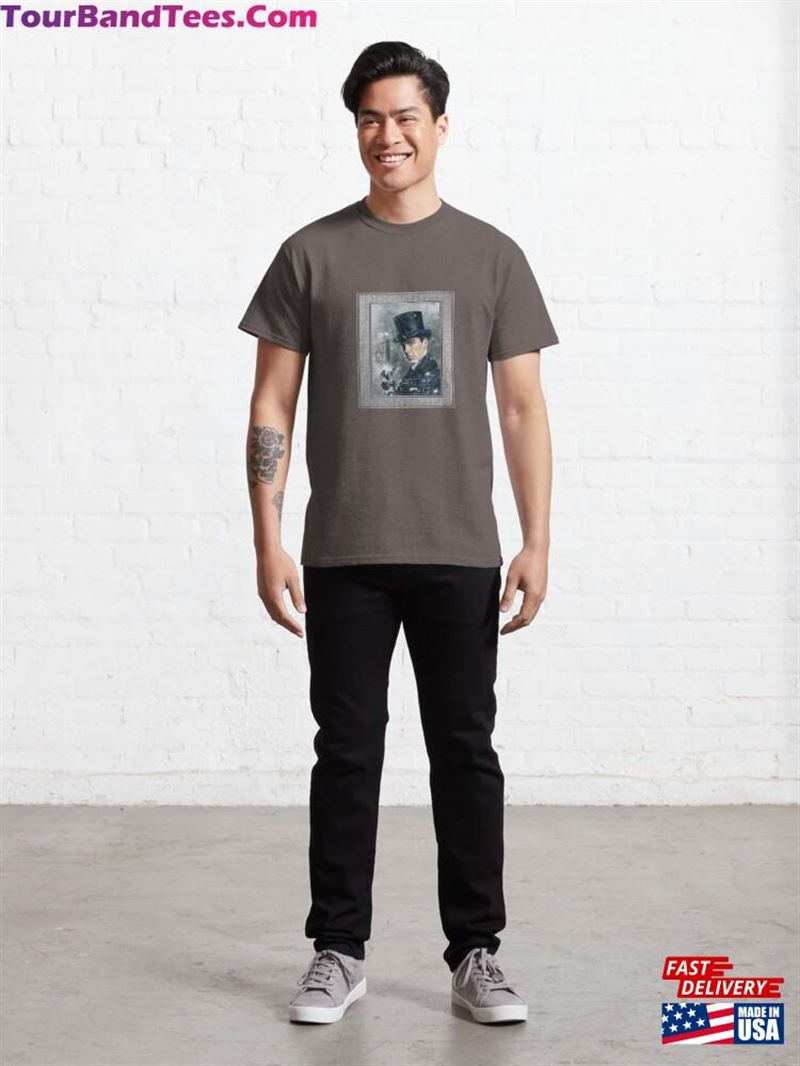 Portrait Of A Dapper Detective Ii (On Grey) Classic T-Shirt 29Uf177052 – Utopia Fashion