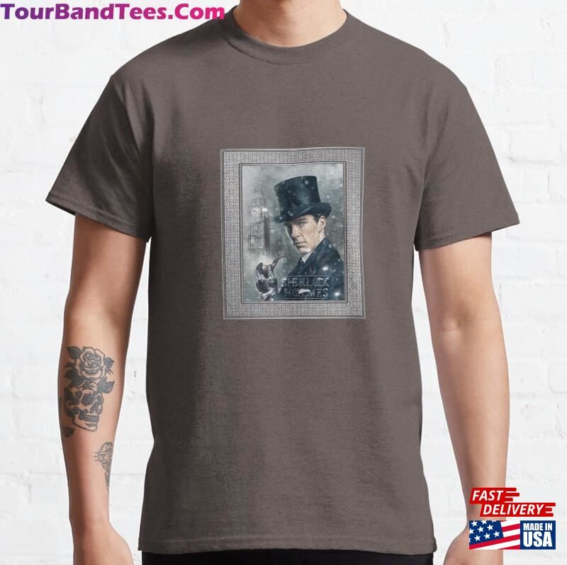 Portrait Of A Dapper Detective Ii (On Grey) Classic T-Shirt 29Uf177052 – Utopia Fashion