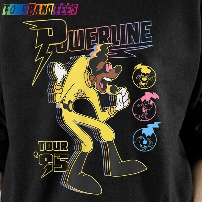 Power Line A Goofy Movie Crew 90S Shirt Powerline World Wide Tour T-Shirt Hoodie 29Uf176012 – Utopia Fashion