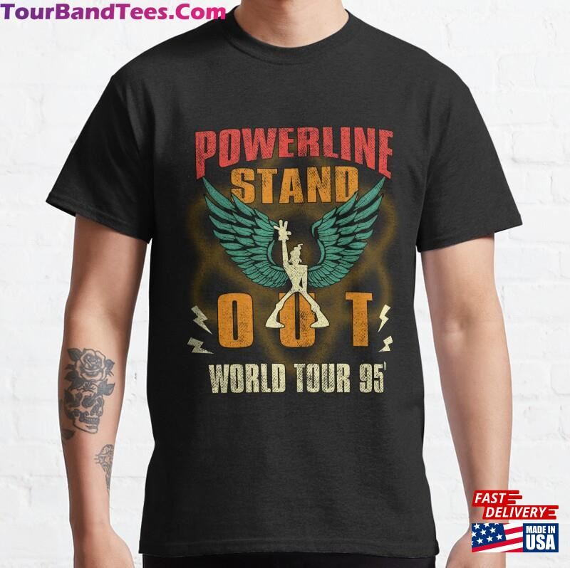 Powerline World Tour 95’Vintage Shirt A Goofy Movie Inspired Stand Out Logo Concept Classic T-Shirt Unisex 29Uf167589 – Utopia Fashion