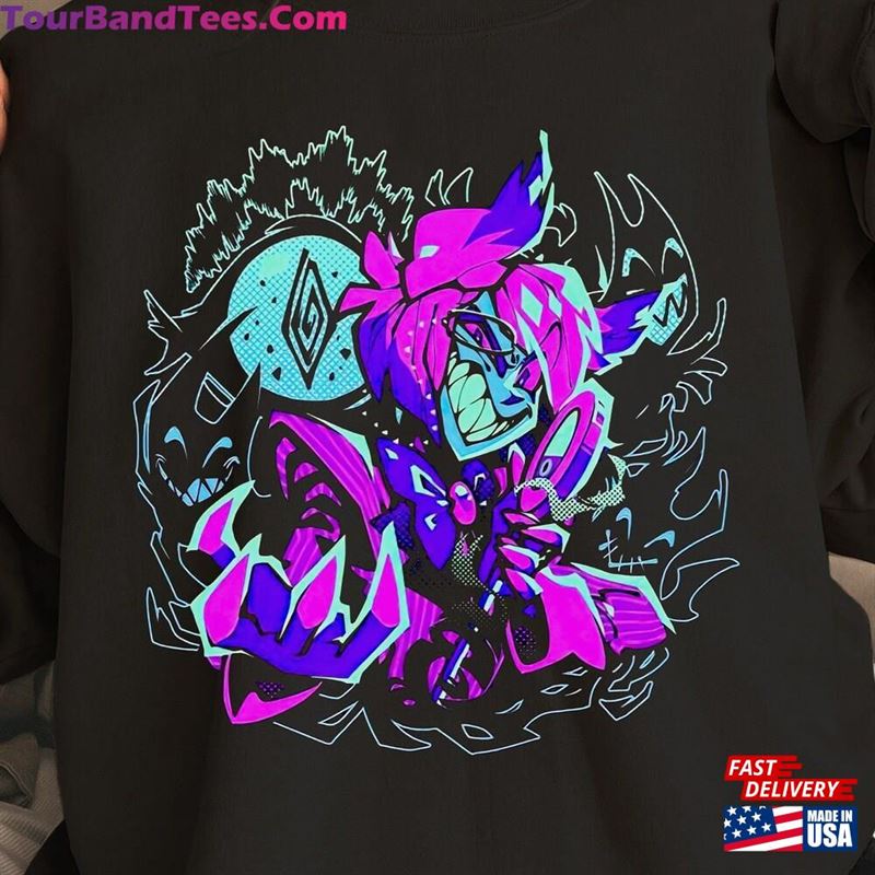 Psychodelic Alastor T-Shirt Hazbin Hotel Characters Classic Sweatshirt 29Uf166965 – Utopia Fashion