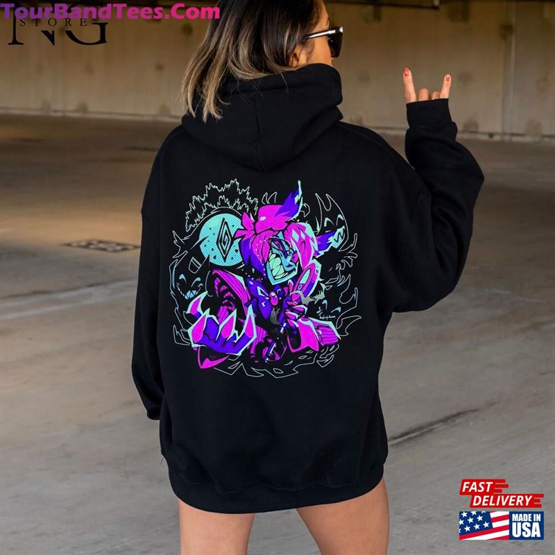 Psychodelic Alastor T-Shirt Hazbin Hotel Characters Classic Sweatshirt 29Uf166965 – Utopia Fashion